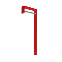 Cabideiro De Parede "j" Arara Camiseiro Porta Bolsas Vermelho Laca Cabideiro De Parede "j" Arara Camiseiro Porta Bolsas Vermelho Laca