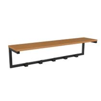 Cabideiro de Parede Kappesberg - LI042 Canela/Preto Linha Industrial 69,5cm