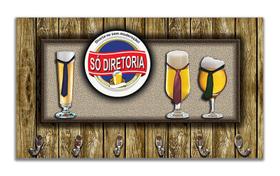 Cabideiro de Parede Porta Chaves Toalhas Cerveja