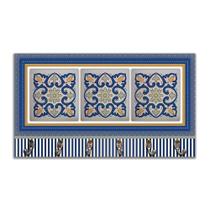 Cabideiro De Parede Porta Colar Chaves Cintos Azulejo Azul Cabideiro De Parede Porta Colar Chaves Cintos Azulejo Azul