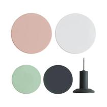 Cabideiro De Parede Preto E Branco Com Ganchos Redondos Para Chaves, Decoração Fofa Para Quarto E