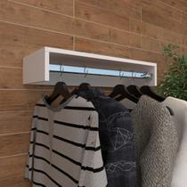 Cabideiro de parede suspenso 80x25x11,5 Branco Cabideiro de parede suspenso 80x25x11,5 Branco