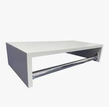 Cabideiro De Parede Suspenso com nicho superior Arara De Mdf Closet 60cm