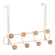 Cabideiro de porta multiuso 8 ganchos sem furar - Oikos