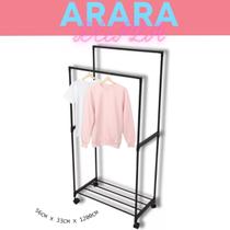 Cabideiro Dupla Araras Closet 5kg Slim Organizador