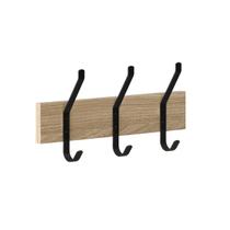 Cabideiro Duplo Para Parede 3 Ganchos Madeira Moderno Industrial Prat-k Cabideiro Duplo Para Parede 3 Ganchos Madeira Moderno Industrial Prat-k