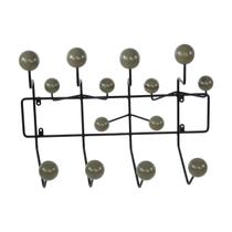Cabideiro Eames - Preto e Verde Militar Cabideiro Eames - Preto e Verde Militar