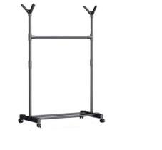 Cabideiro Estilo Arara de Aço Inox Reforçado de 2 Andares