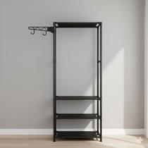 Cabideiro Guarda Roupa Arara Organizador Closet Multiuso