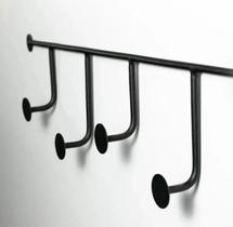 Cabideiro Industrial Decorativo Preto Cabideiro Industrial Decorativo Preto