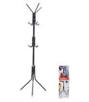 Cabideiro Mancebo 8 Ganchos De Chão Preto Fratelli