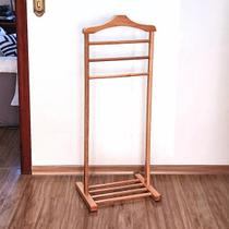 Cabideiro Mancebo Arara De Roupas De Chão De Madeira Premium