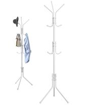 Cabideiro Mancebo Arara Roupa Blusa Bolsa Casaco Chapeu Toalha 9 Ganchos Quarto Sala Closet Multiuso Organizaçao Versatil