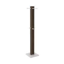 Cabideiro Mancebo de Chão com 8 Pinos para Pendura - Branco/Nogal Cabideiro Mancebo de Chão com 8 Pinos para Pendura - Branco/Nogal