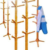 Cabideiro Mancebo De Chão Em Madeira C/9 Ganchos Cabideiro Mancebo De Chão Em Madeira C/9 Ganchos