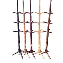 Cabideiro Mancebo Piso Madeira C/9 Ganchos Organização