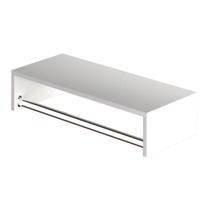 Cabideiro Mdf De Parede Arara Porta Roupas 60cm Nicho Quarto Cor Branco - DiCarlo