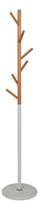 Cabideiro Metal E Madeira Base De Marmore 170cm - 6 Ganchos Madeira Cabideiro Metal E Madeira Base De Marmore 170cm - 6 Ganchos Madeira