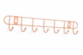 Cabideiro Metálico Rose Gold 8 Ganchos Para Closet E Lavanderia Organizador