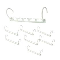 Cabideiro Organizador de Roupas 8 peças Cabide Multifuncional Compacto Magico espaço Closet