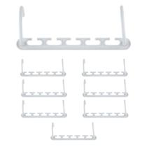 Cabideiro Organizador De Roupas 8 Peças Cabide Multifuncional Espaço Closet Magico Compacto