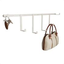 Cabideiro Parede Industrial Decorativo Ferro Branco 45x16x5