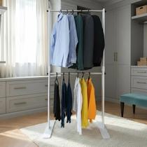 Cabideiro Piso Chão Arara Camiseiro Desmontável Duplo Branco Laca