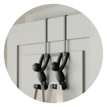 Cabideiro porta acessório resistente 2 ganchos suporta 2,6kg