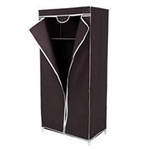 Cabideiro Portátil Modular Preto com Prateleira e Sapateira