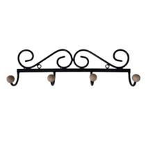 Cabideiro Quatro Ganchos P/ Parede Rustico Oferta Cabideiro Quatro Ganchos P/ Parede Rustico Oferta