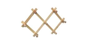 Cabideiro Sanfonado em Madeira Multiuso 7 Ganchos ( 28162 ) Cabideiro Sanfonado em Madeira Multiuso 7 Ganchos ( 28162 )