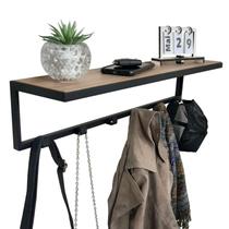 Cabideiro Strassis Design SD-3505 Metal e MDF Cor: Preto