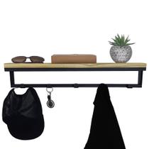 Cabideiro Strassis Design SD-5004 Metal e Madeira Cor: Preto