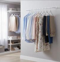 Cabideiro Suspenso Parede Arara Area De Serviço Closet 50cm kit de instalação Cabideiro Suspenso Parede Arara Area De Serviço Closet 50cm kit de instalação