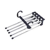 Cabideiro Telescópico Dobrável Multicamadas Para Calças, Organizador De Guarda-roupa Doméstico Com
