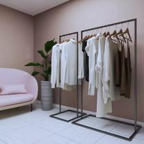 Cabideiros de Chão Closet Aberto Organizador Roupas/Sapato