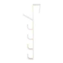Cabideiros para casacos brancos para casa sobre a porta cabide gancho suporte de armazenamento de roupas toalha pendurado rack 5 ganchos Cabideiros para casacos brancos para casa sobre a porta cabide gancho suporte de armazenamento de roupas toalha pendurado rack 5 ganchos