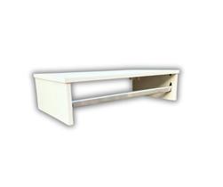 Cabiderio Suspenso,90x30, em MDF branco, com haste de metal.