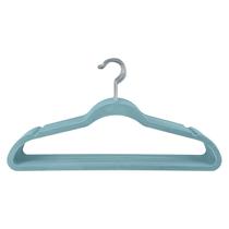Cabides abraçáveis simplificam o veludo superfino Dusty Blue x10 Cabides abraçáveis simplificam o veludo superfino Dusty Blue x10