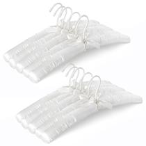 Cabides acolchoados TOPIA HANGER para roupas femininas, pacote com 10 unidades brancas