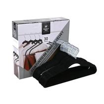 Cabides Aveludados Slim Resistente Adulto Com 30 Cabide Preto Cabides Aveludados Slim Resistente Adulto Com 30 Cabide Preto