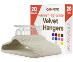 Cabides Campior de Veludo 20 Unidades Antiderrapantes Capacidade de 5 kg Cabides Campior de Veludo 20 Unidades Antiderrapantes Capacidade de 5 kg