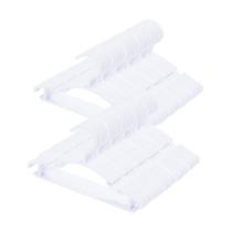 Cabides de armário de berçário para bebês VIIBASE, pacote com 100 unidades, plástico branco Cabides de armário de berçário para bebês VIIBASE, pacote com 100 unidades, plástico branco