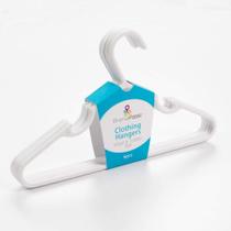 Cabides de bebê Primo Passi White, pacote com 6 para armário