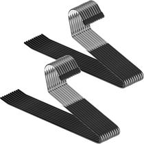Cabides de calças Zober Non Slip, pacote com 20 unidades de metal para armazenamento em armários Cabides de calças Zober Non Slip, pacote com 20 unidades de metal para armazenamento em armários