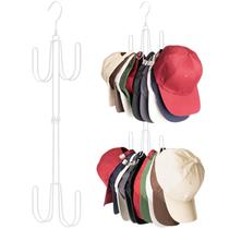 Cabides de chapéu NANATI para armário em aço inoxidável, 1 pacote branco