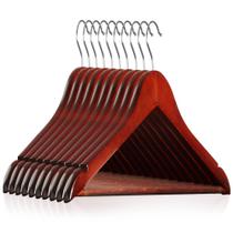 Cabides de madeira Casafield 10 Cherry Lotus Wood com gancho