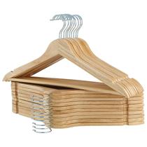 Cabides de madeira ELONG HOME Solid, pacote com 20, para camiseta, casaco