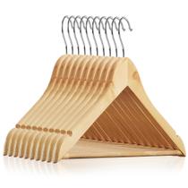 Cabides de madeira para roupas Casafield 10 Natural Lotus Wood
