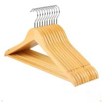 Cabides De Madeira para roupas kit com 3 unidades